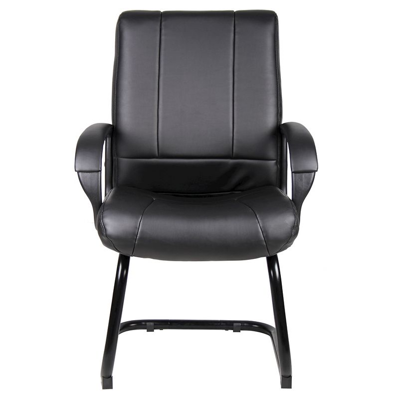 Caressoft Mid Back Guest Chair Black - Boss Office Products
