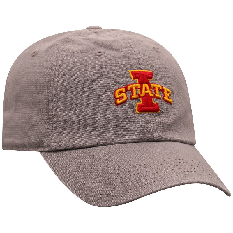NCAA Iowa State Cyclones Men's Gray Garment Washed Canvas Hat