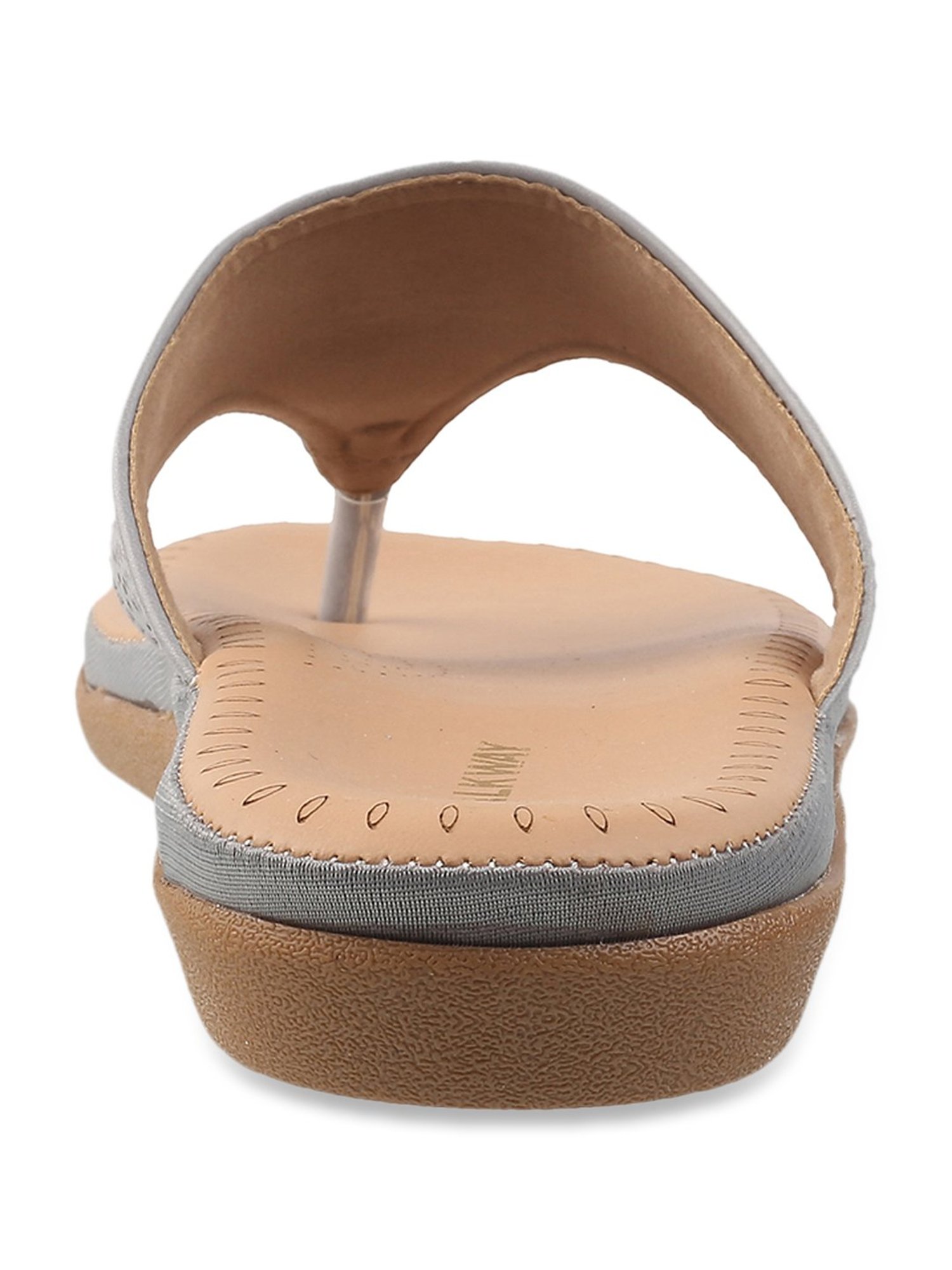 Walkway Women's Grey Thong Sandals