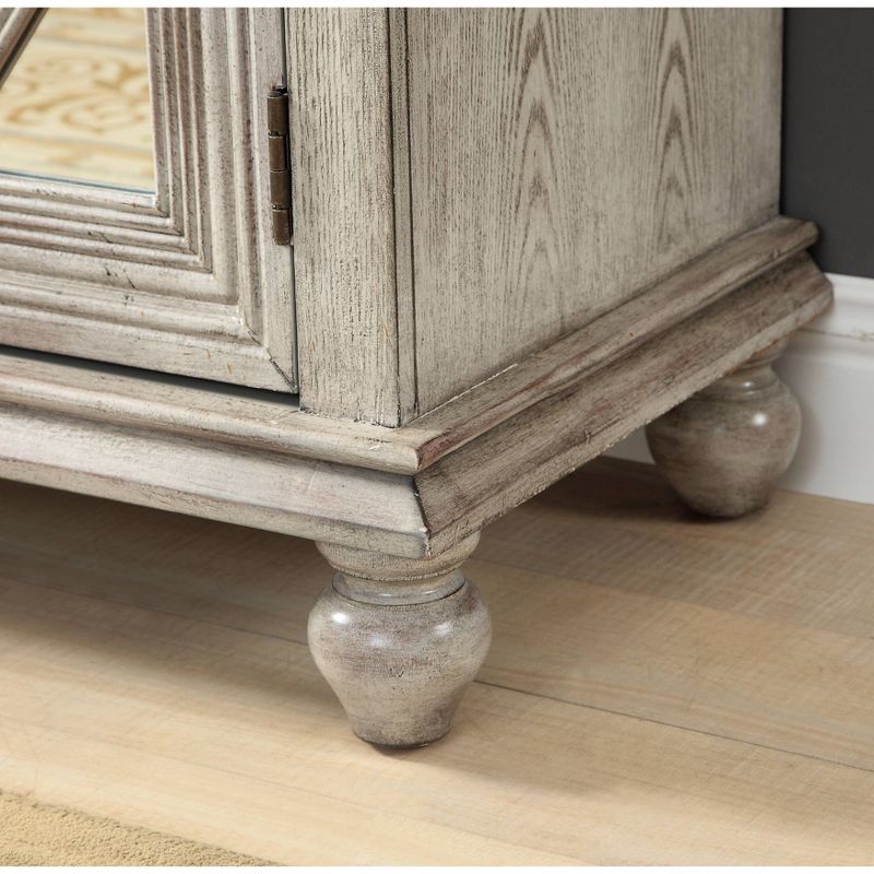 Alessandra 2 Door Credenza Ivory - Treasure Trove Accents