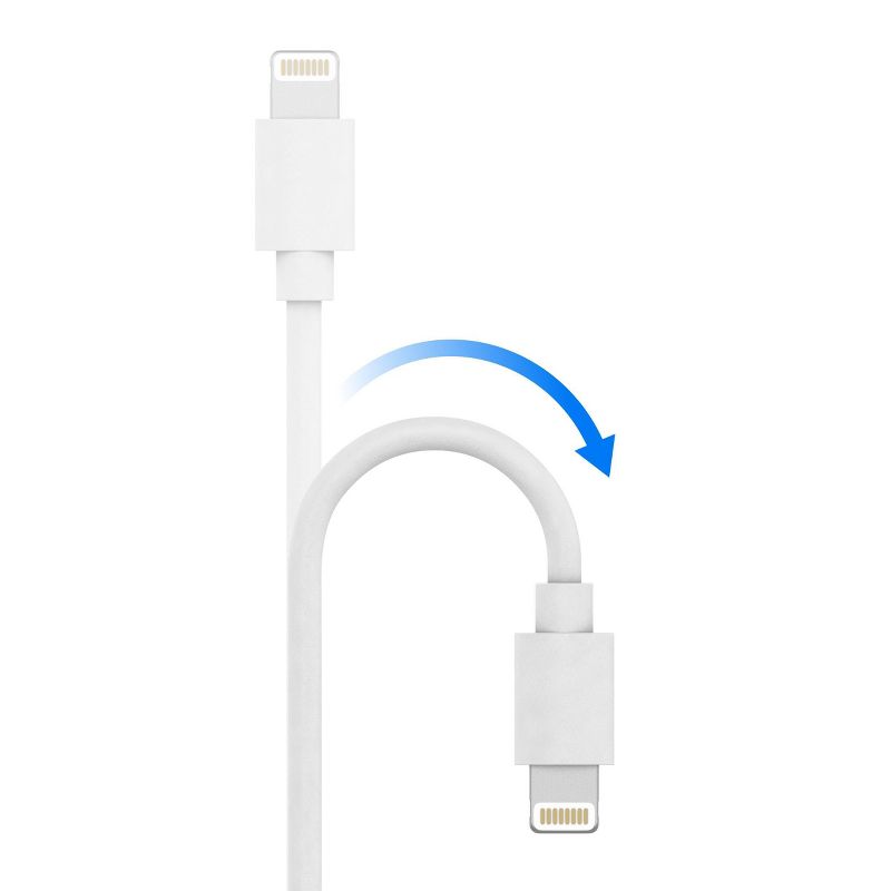 Just Wireless 3ft TPU Lightning to USB-A Cable - White