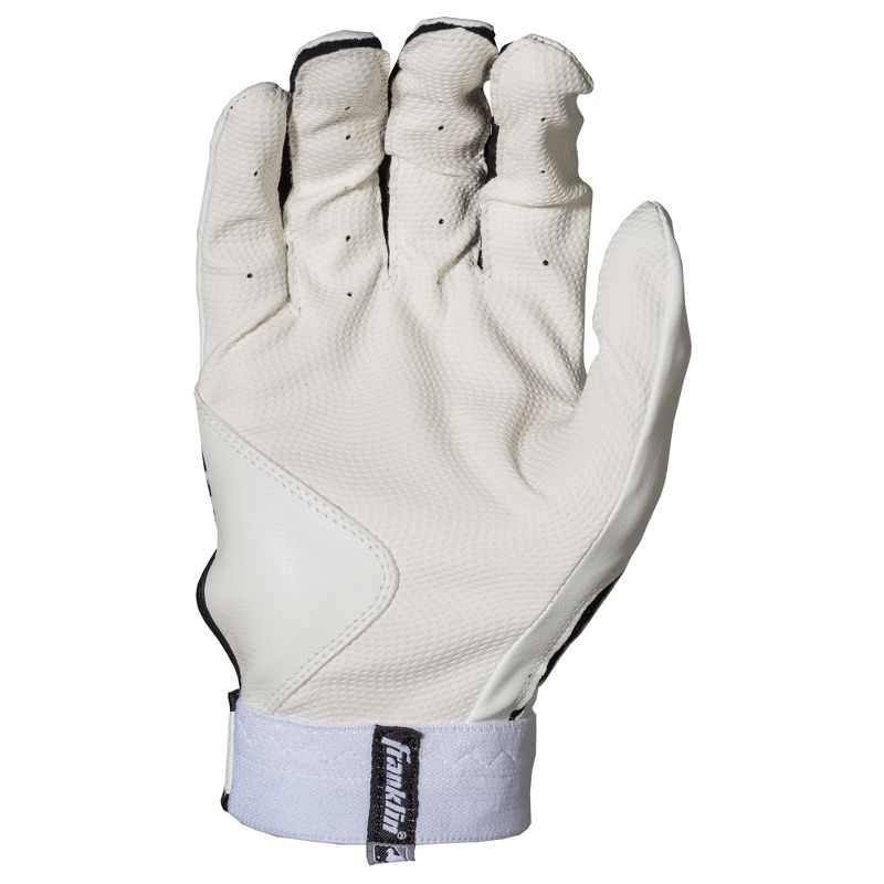 Franklin Sports MLB Digitek Batting Glove Adult Medium - White/Black