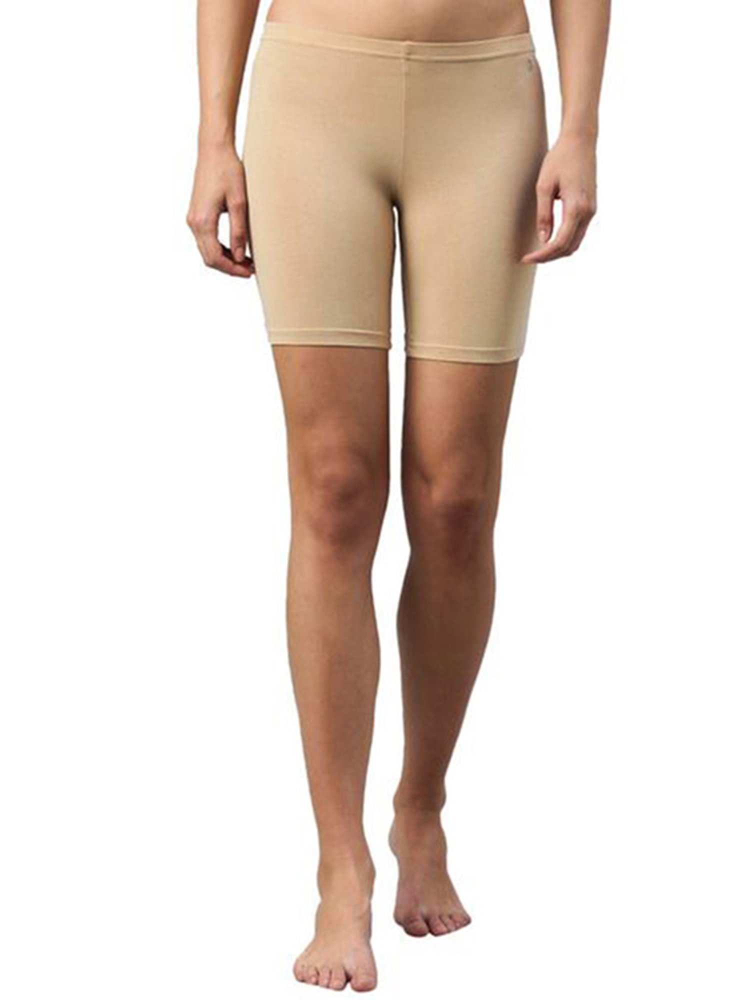 SELVIA Beige Sports Shorts