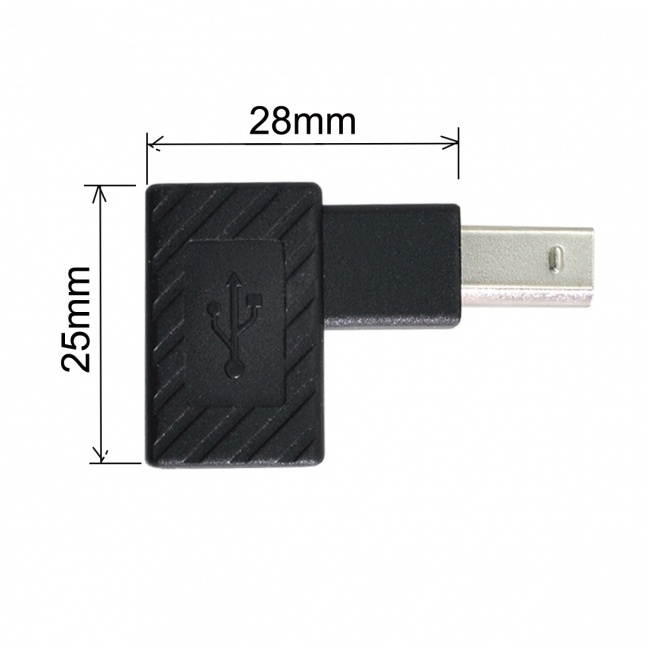 Jimier 4Pcs USB 2.0 B Type Male to Female Extension Adapter Horizontal Vertical Angled 90 Degree for Disk Scanner