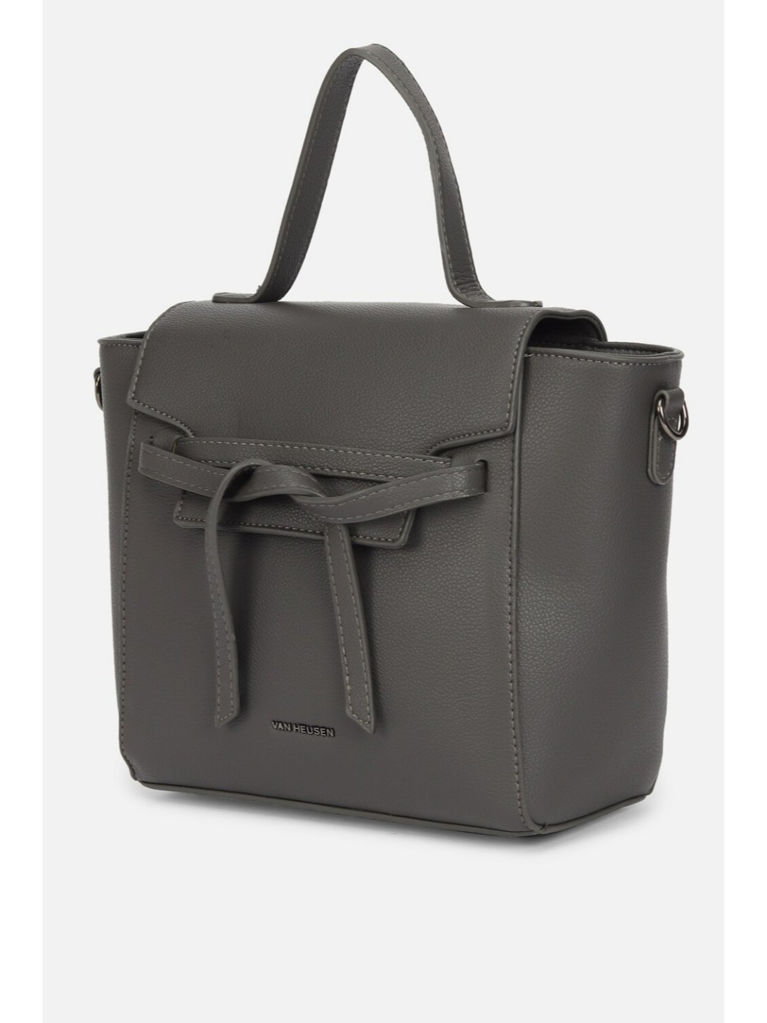 Van Heusen Grey Solid Handbag