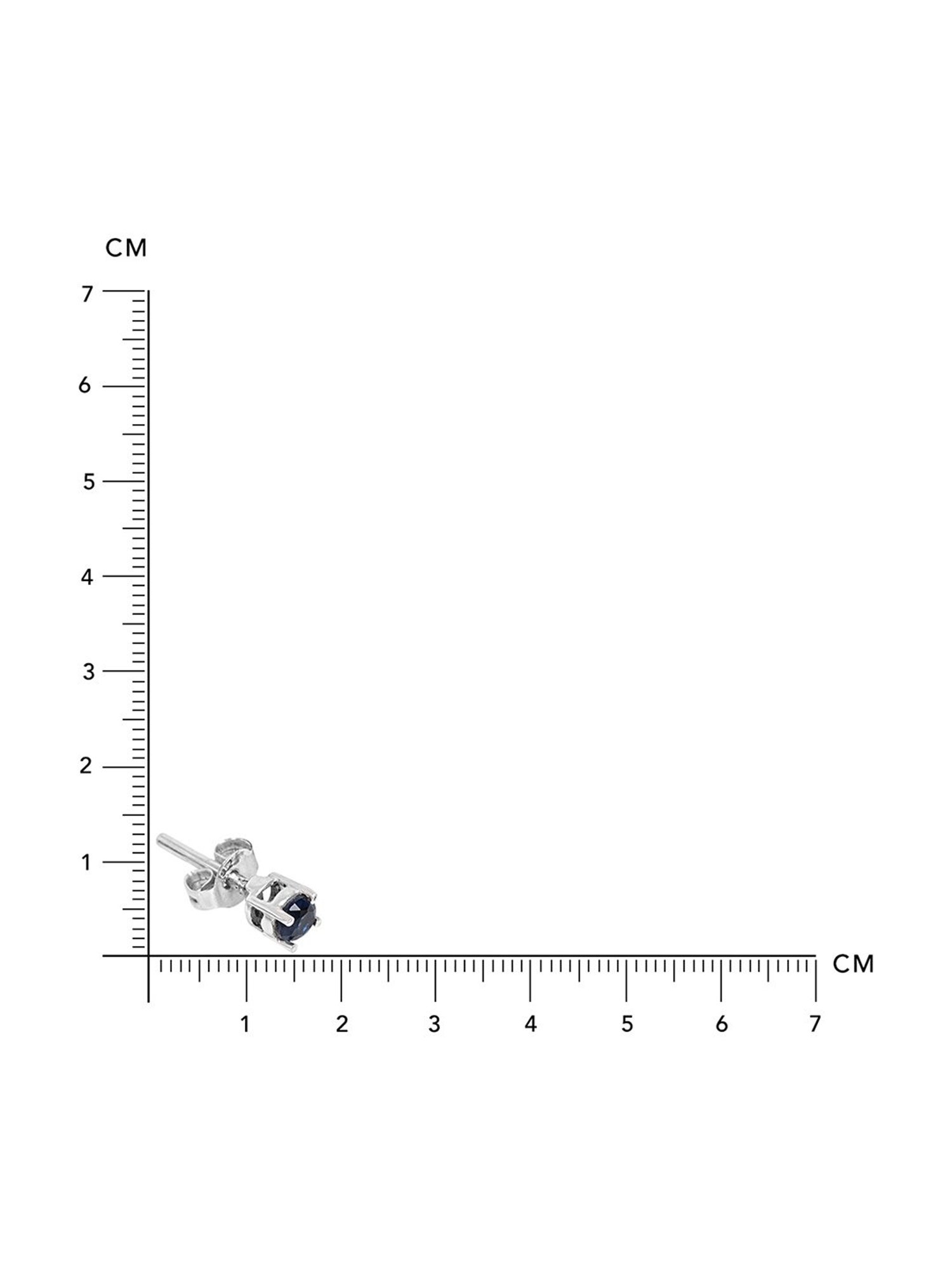 March by FableStreet 92.5 Sterling Silver Zircon Mini Stud Earrings for Women