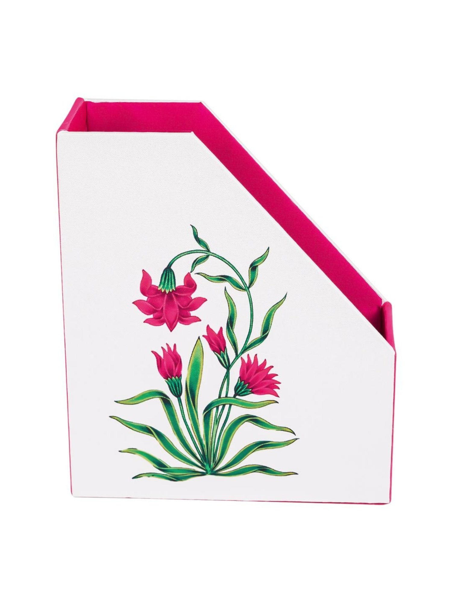 SEJ by Nisha Gupta White & Pink Magazine Rack - Set of 1