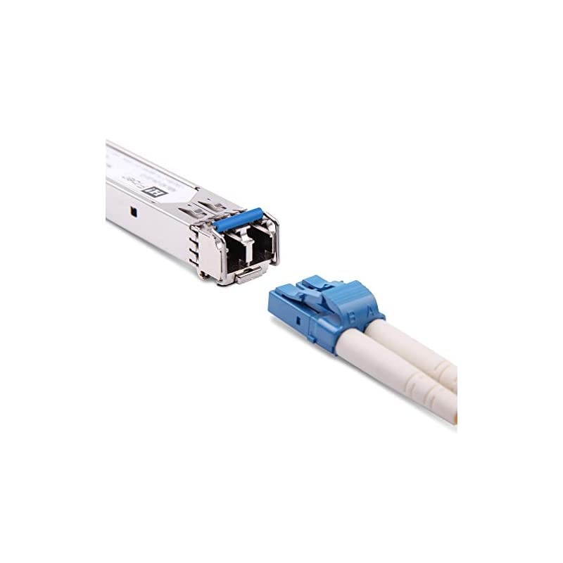 SFP Transceiver Single-Mode Gigabit Mini-GBIC Module 1000BASE-LX/LH Compatible for Netgear AGM732F (SMF, 1310nm, 20km, Dual LC DOM), 2 Pack