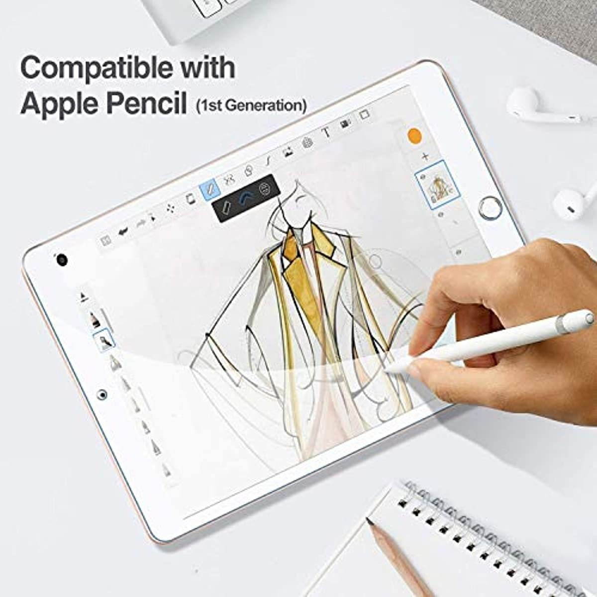 ProCase iPad Air 3 10.5" 2019 / iPad Pro 10.5" 2017 Emeral Slim Hard Shell Case Bundle with Tempered Glass Screen Protector