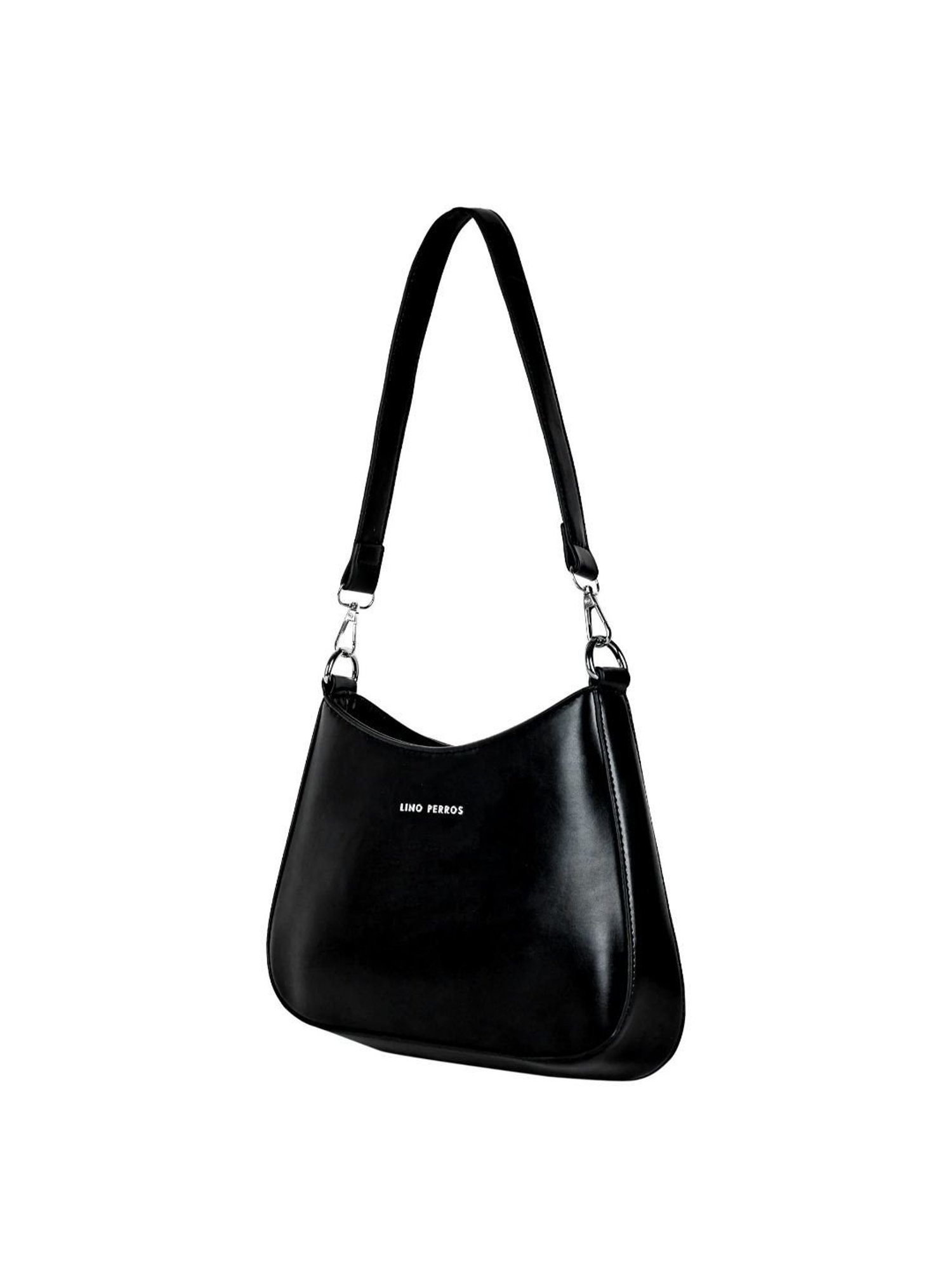 Lino Perros Black Medium Hobo Bag