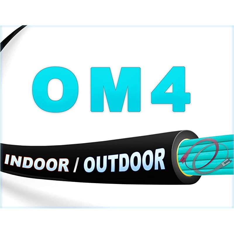 8M OM4 LC LC Fiber Patch Cable | IndoorOutdoor 100Gb Duplex 50125 LC to LC Multimode Jumper 8 Meter 2624ft | Length Options 05M300M | 1040100g sfp+ 100gbase mm lclc ofnr