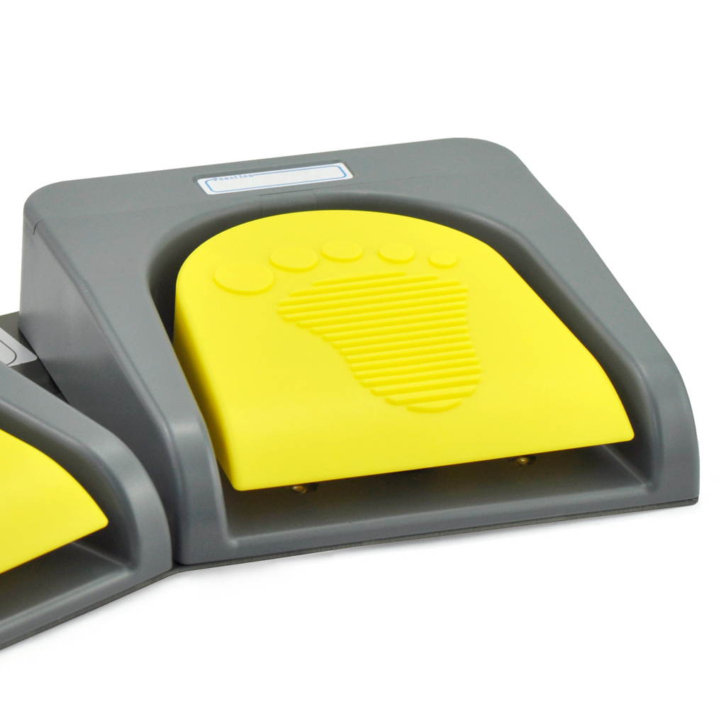 iKKEGOL USB Double 2 Foot Switch Control Pedal Video Game Customized PC keyboard Multimedia key Free Drive HID