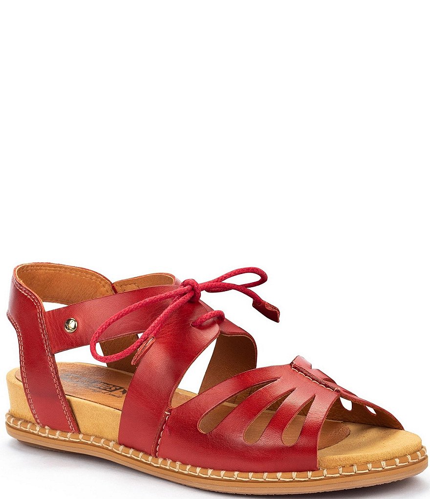 Pikolinos Marazul W3F Leather Wedge Sandals