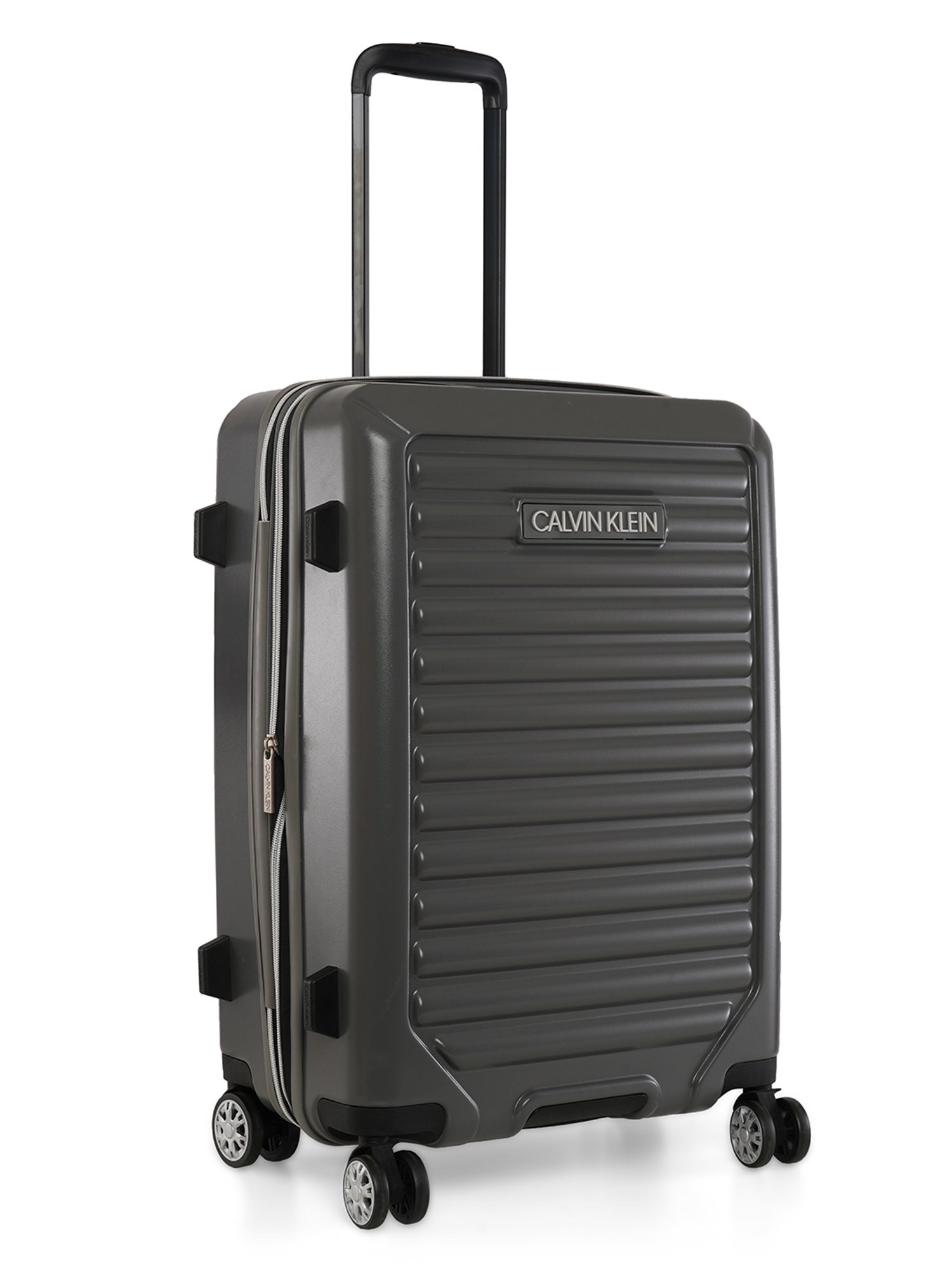 Calvin Klein Odyssey Charcoal ABS Hard Medium Trolley - 24 cms