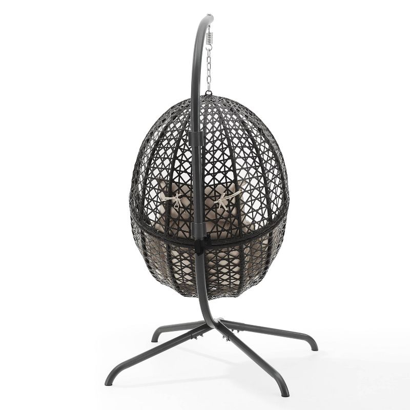 Sorbus Brazilian Double Hammock with Stand - Green, Blue Stripes