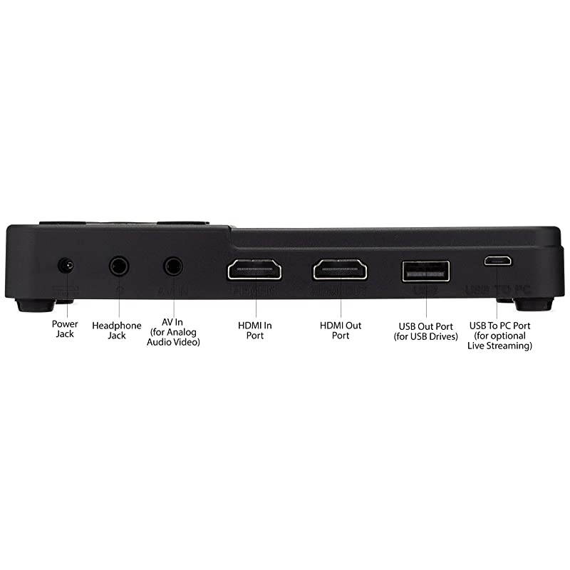 HD Video Capture Box Ultimate - Capture and Stream Video from HDMI, RCA, VHS, VCR, DVD, Camcorders, Hi8