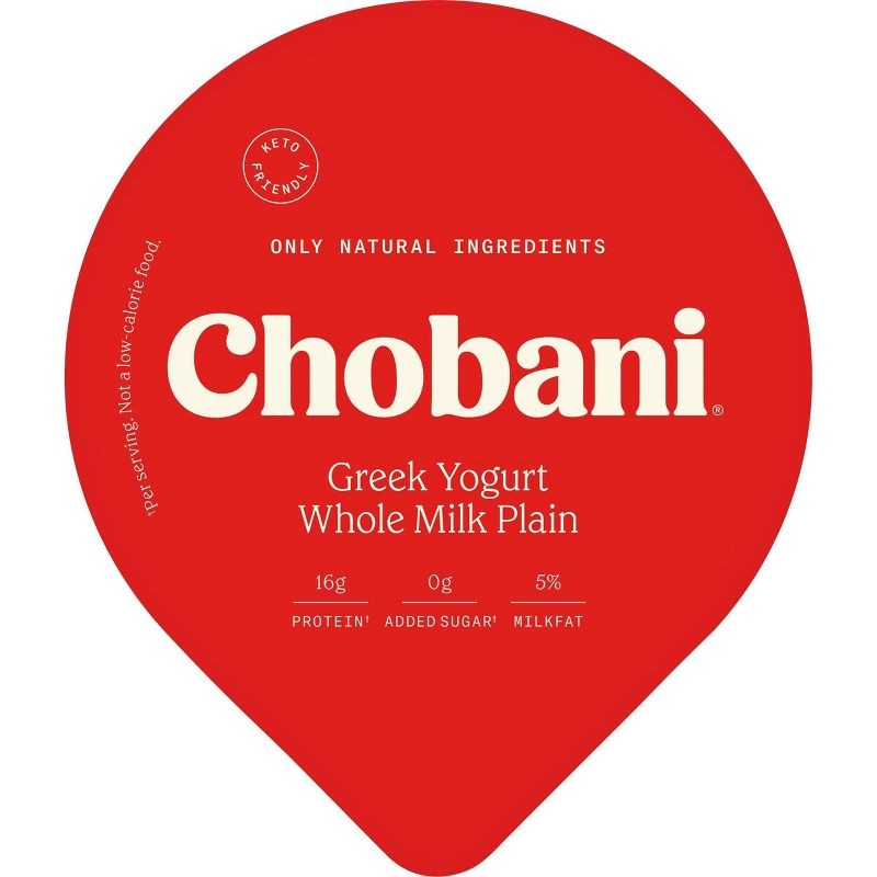 Chobani Whole Milk Plain Greek Yogurt - 32oz