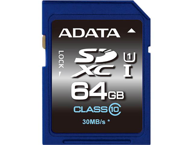 ADATA Premier 64GB Secure Digital Extended Capacity (SDXC) Flash Card