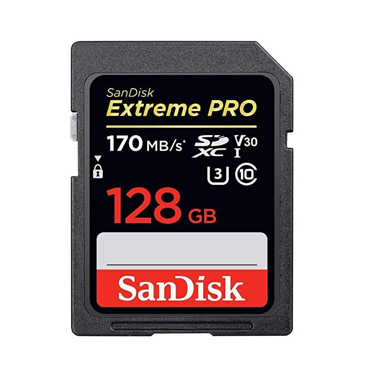 128GB SDXC Extreme Pro Memory Card Bundle Works with Sony Alpha a5000 a5100 a6300 a6500 Mirrorless Camera 4K V30 SDSDXXY128GGN4IN with Everything But Stromboli TM Combo Card Reader