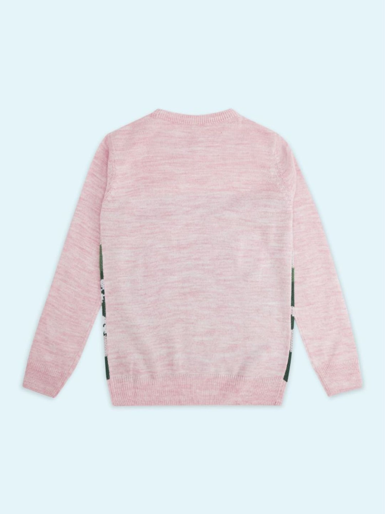 KIDS ONLY Maroon Textured Pattern Full Sleeves Sweater