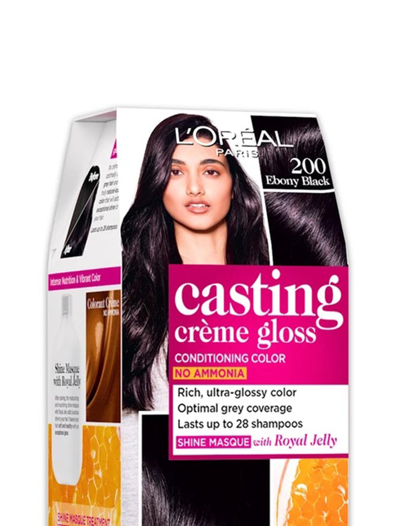 L'Oreal Pari Casting Creme Gloss Conditioning Hair Colour 400 Dark Brown - 87.5 gm + 72 ml