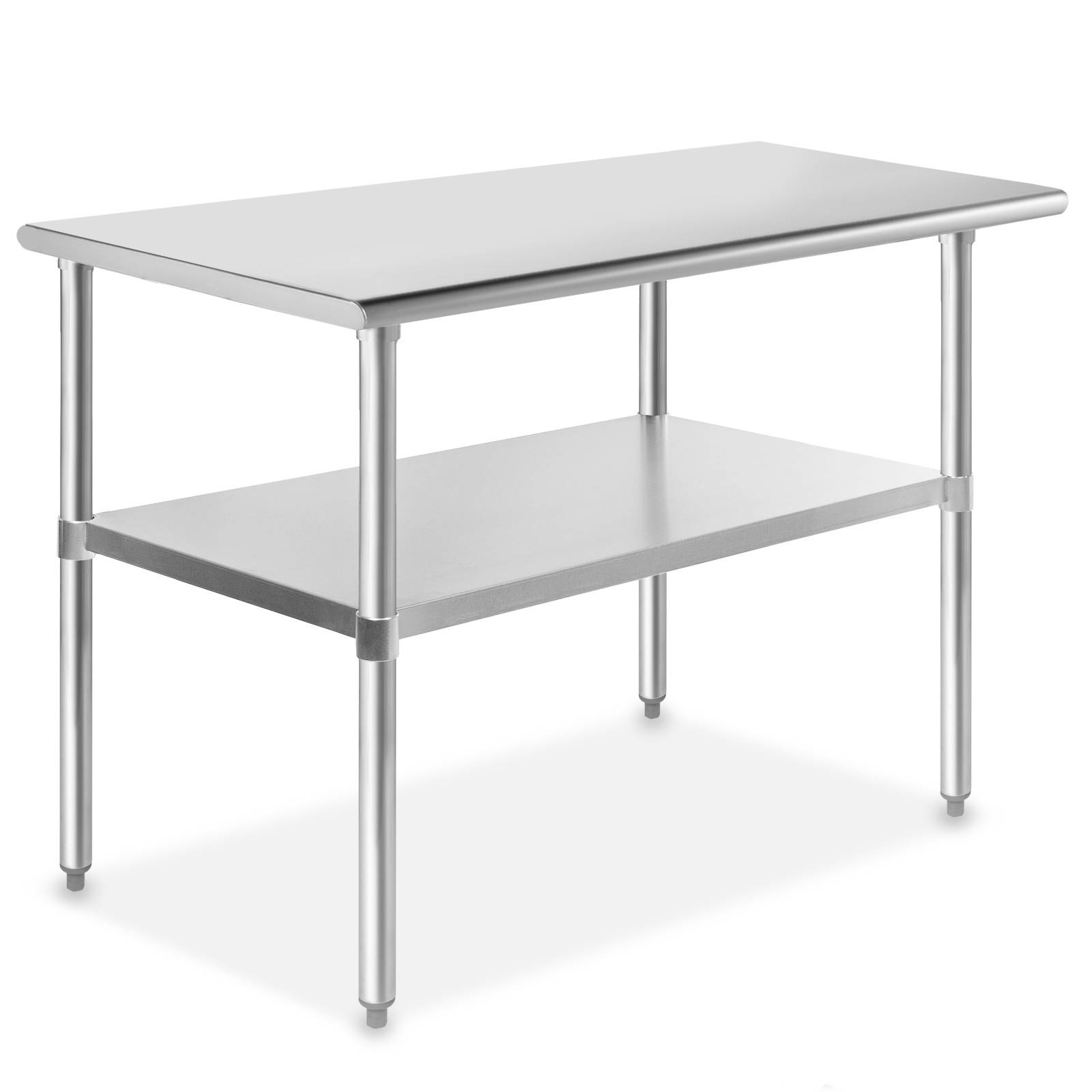 GRIDMANN NSF Stainless Steel Commercial Kitchen Prep & Work Table - 48 in. x 24 in.