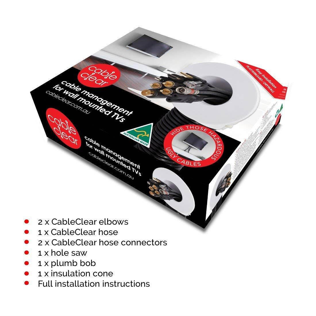 CableClear - Standard : in-Wall Cable Management Wall Mounted TVs