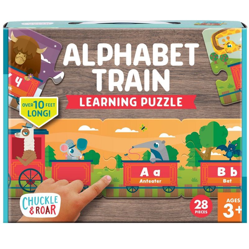 Chuckle & Roar Alphabet Train Learning Puzzle - 28pc