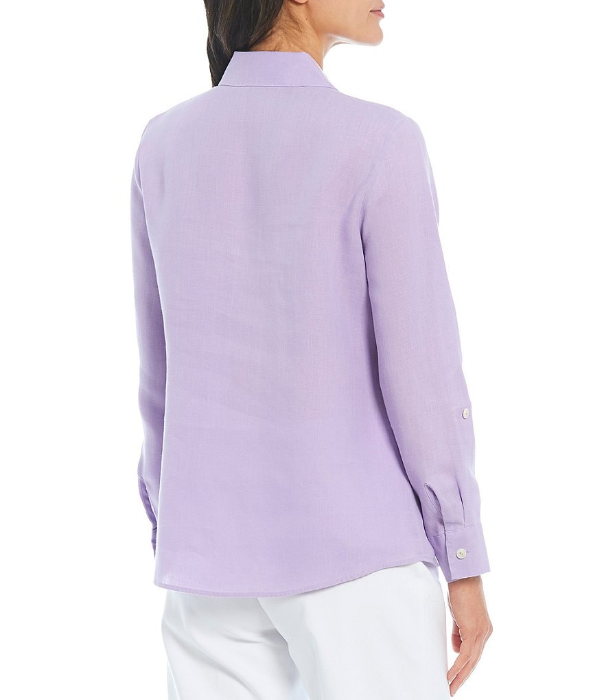 Investments Petites Hannah Gold Label Non-Iron Hemp Relaxed Shirt