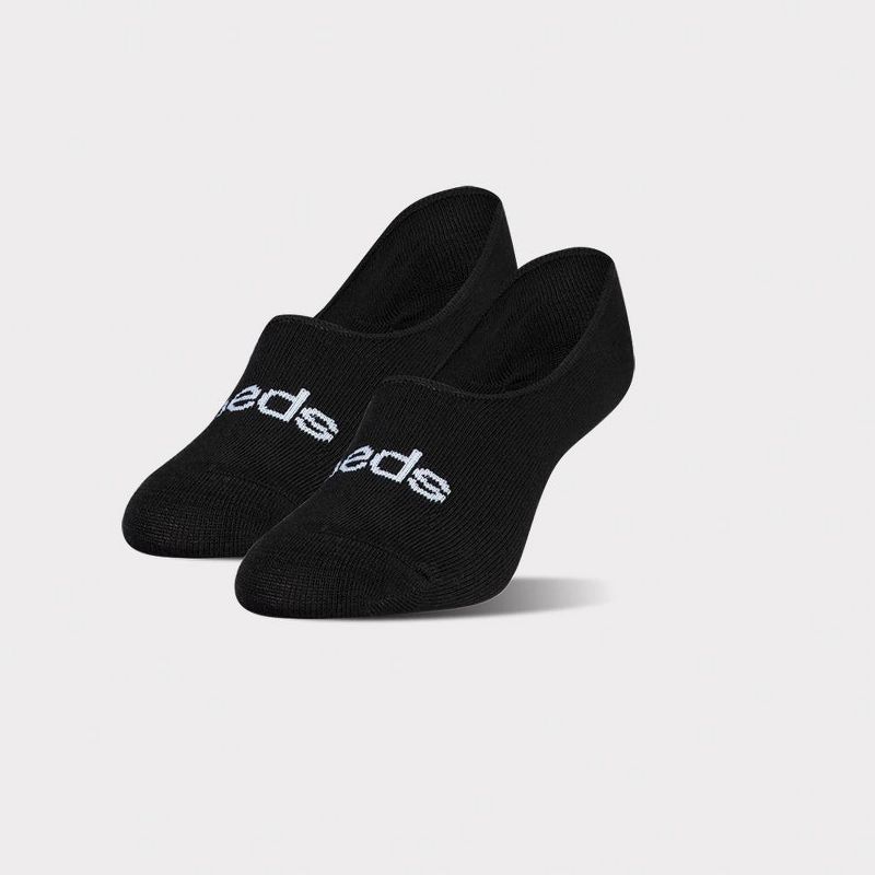 Peds Women's 2pk Liner Athletic Socks - Black 5-10