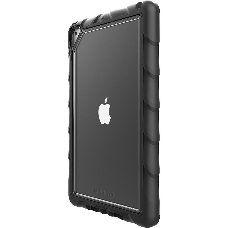 Gumdrop DropTech Clear for iPad 10.2 Case - For Apple iPad (7th Generation) Tablet - Apple Logo - Clear, Black