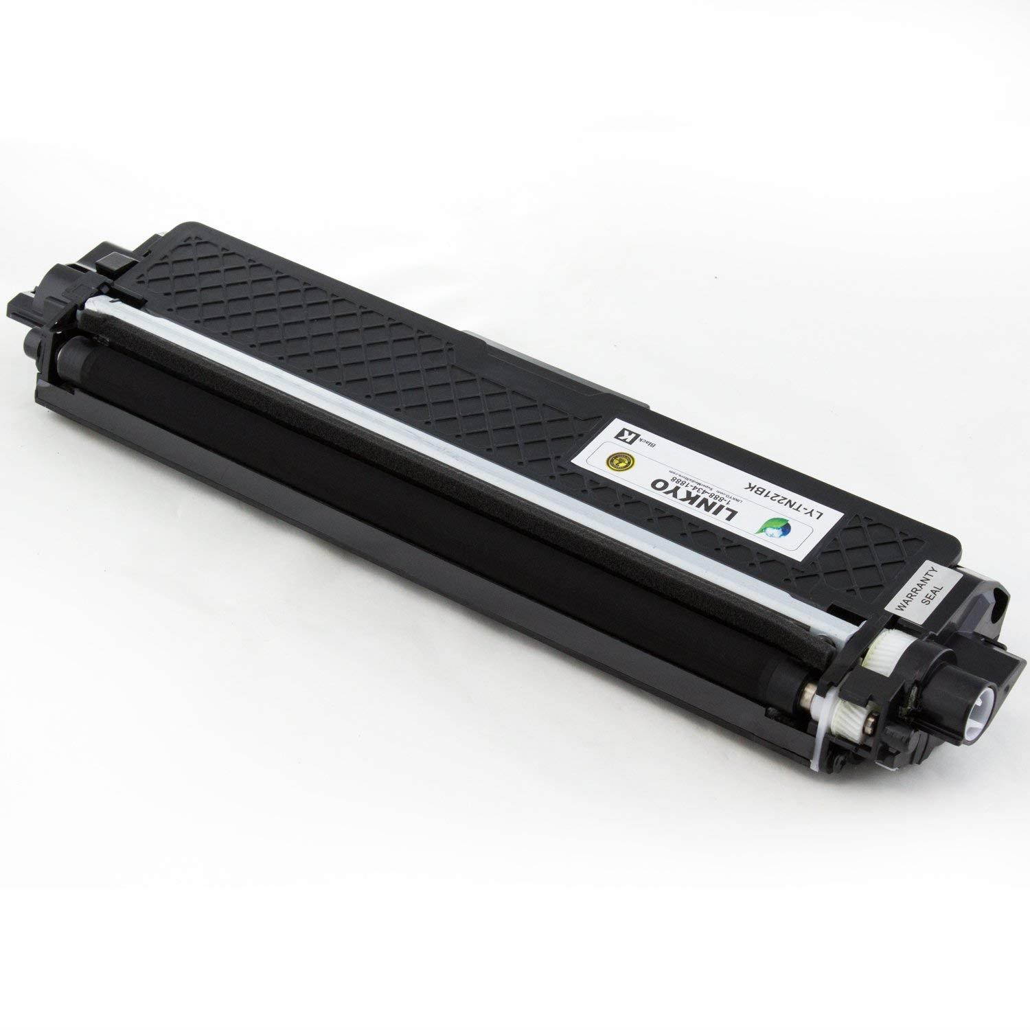 LINKYO Compatible Toner Cartridge Replacement for Brother TN221BK TN-221BK (Black, High Yield)