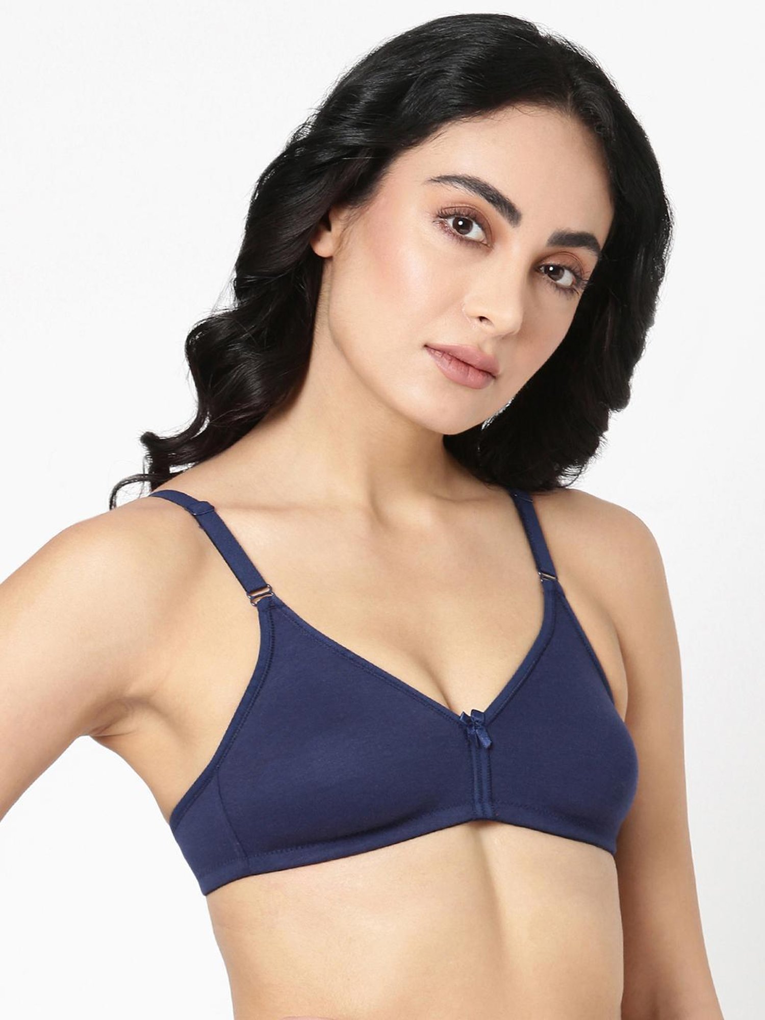 BLOSSOM Navy Full Coverage T-Shirt Bra