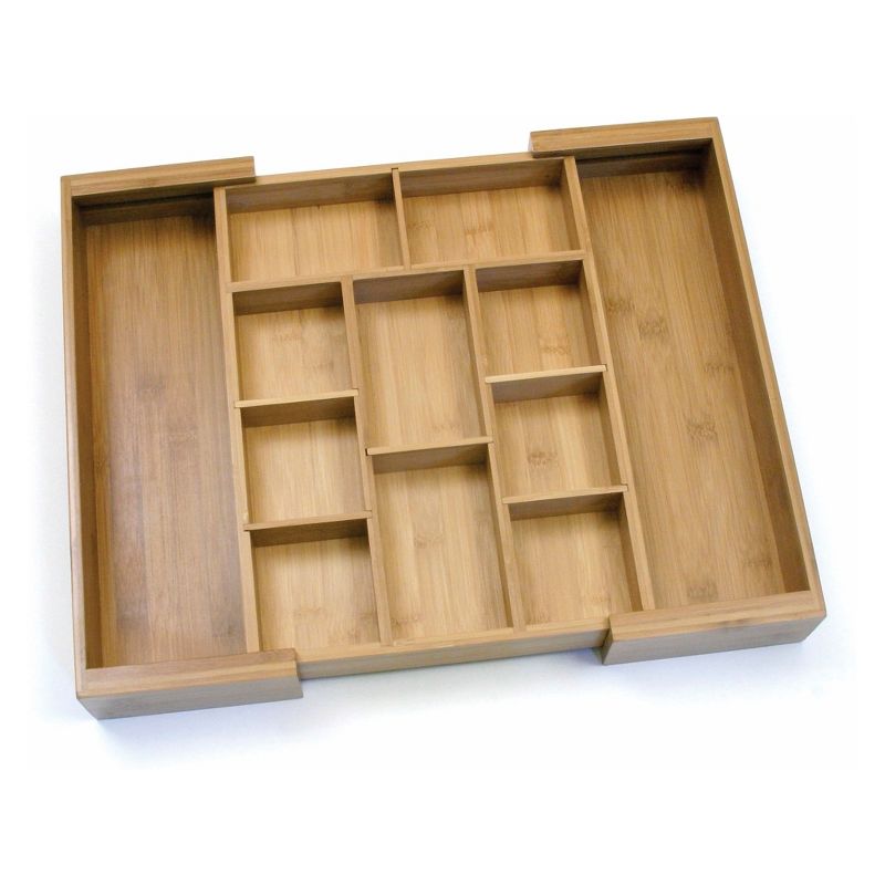 Lipper International Bamboo Expandable Organizer with Removable Dividers