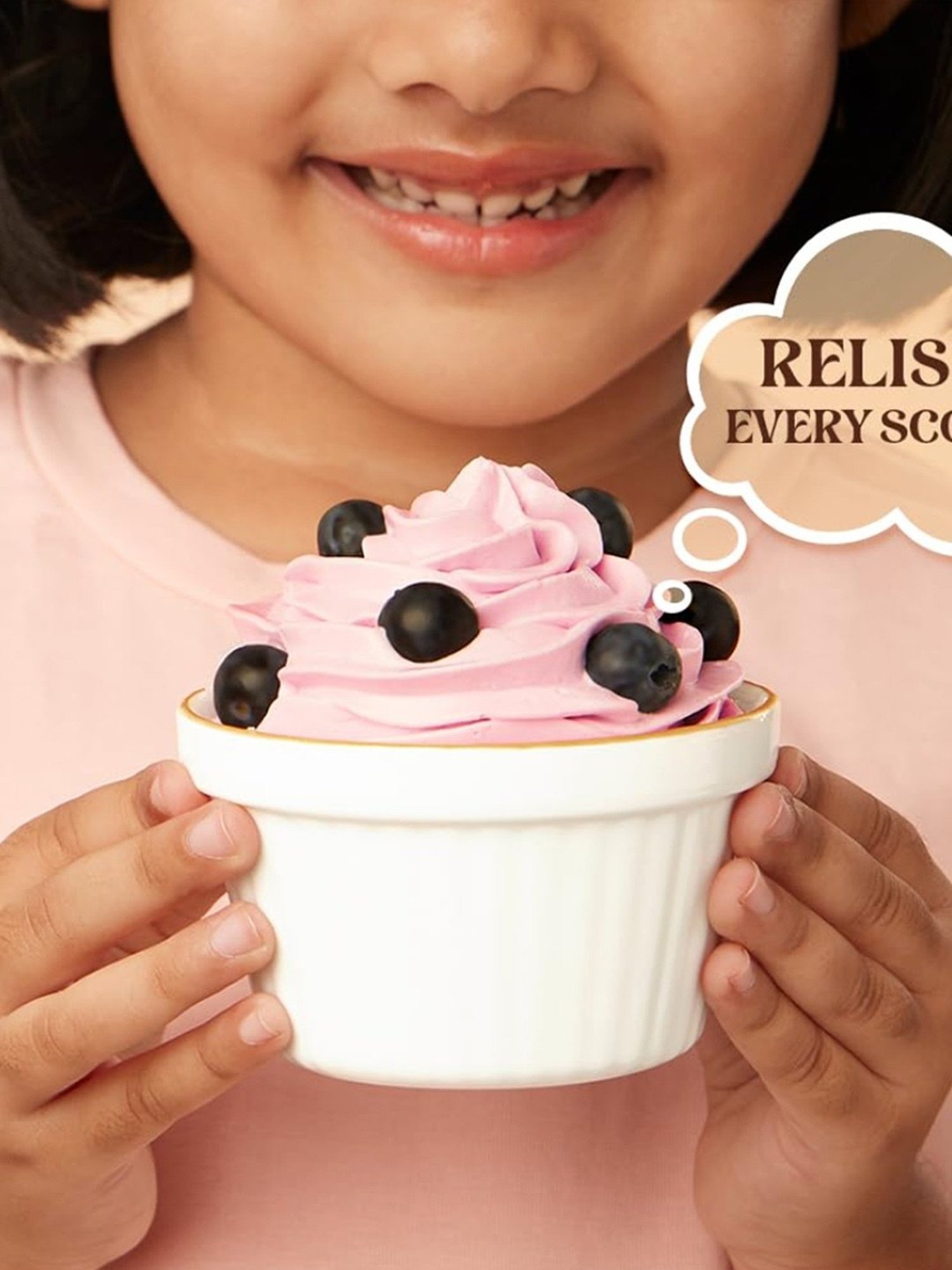 Larah by Borosil White Glass Ice Cream Bowl - Set of 6