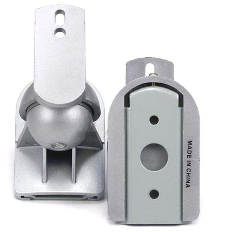 Monoprice Speaker Wall Mounting Bracket (Set of 2 pcs, Max 7.5Lbs) - Silver