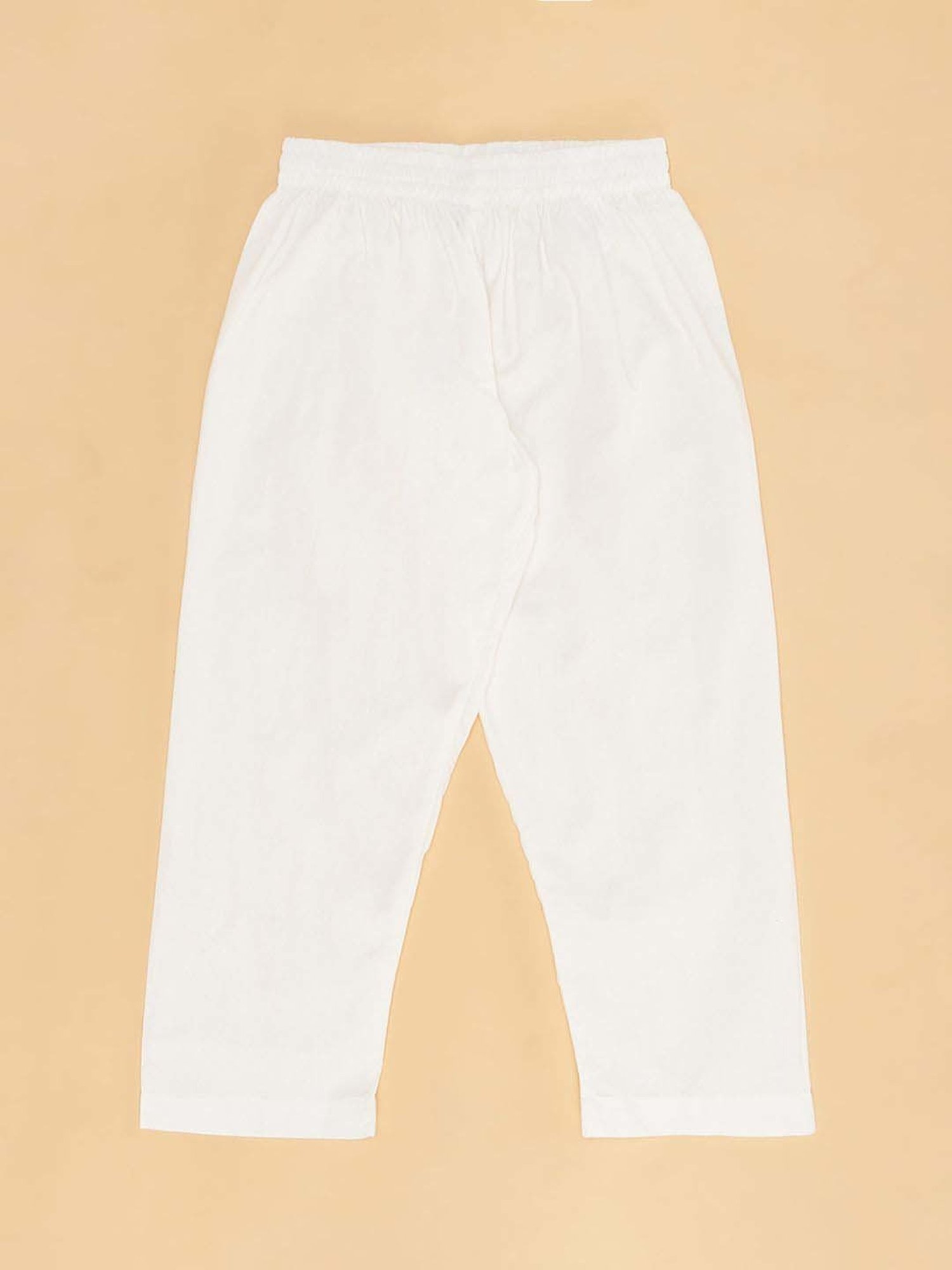 Indus Route by Pantaloons Kids Mustard & Yellow Printed Full Sleeves Kurta Set