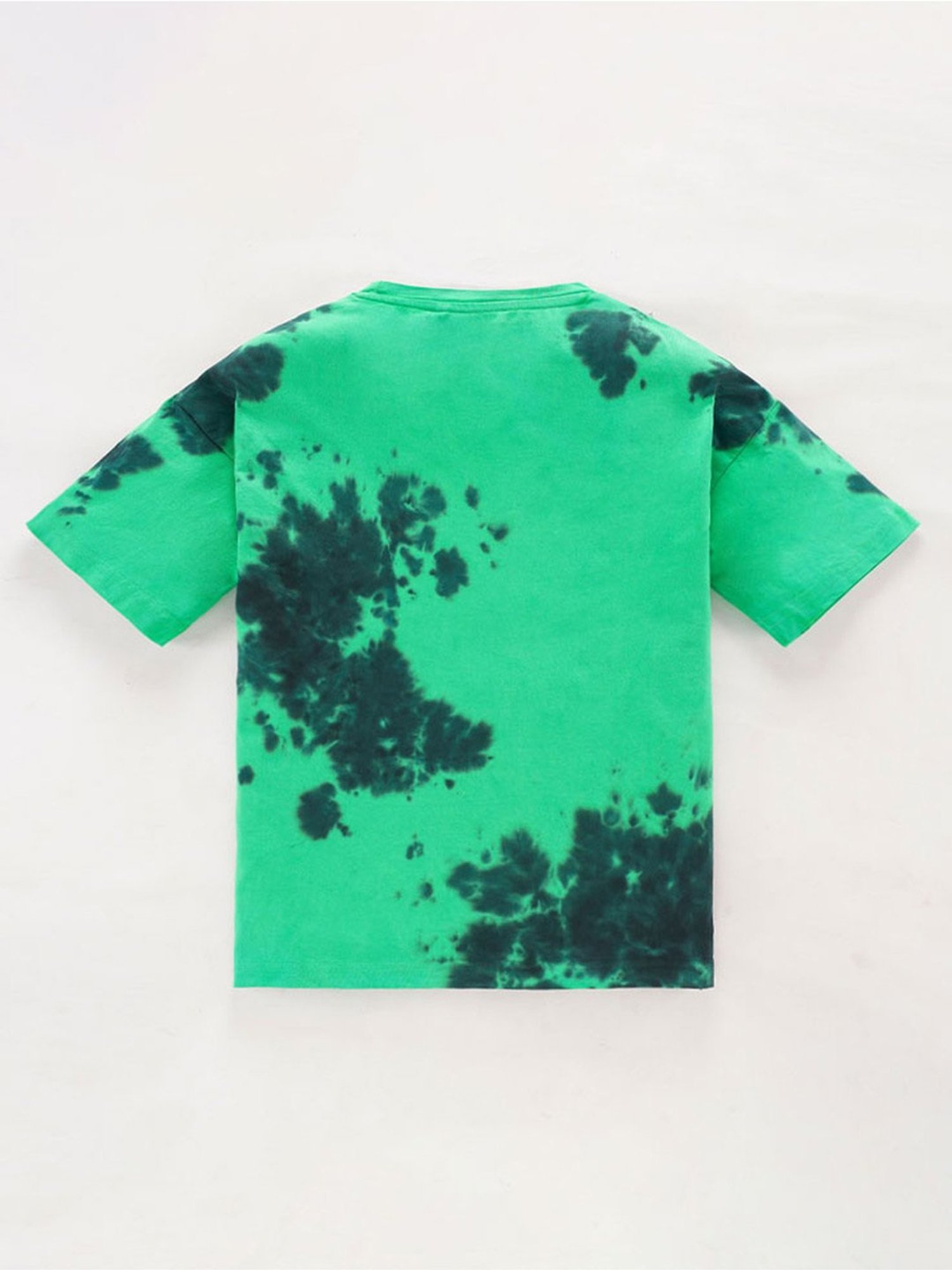 Edheads Kids Green Cotton Printed T-Shirt