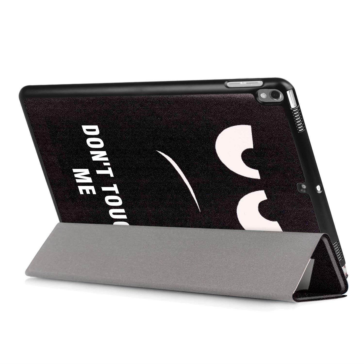 New iPad Pro 10.5 2017 Case,UNOTECH Stand Leather Case Smart Magnet Protective Cover for New iPad 10.5 Inch 2017 with Auto Sleep/Wake, Big Eyes