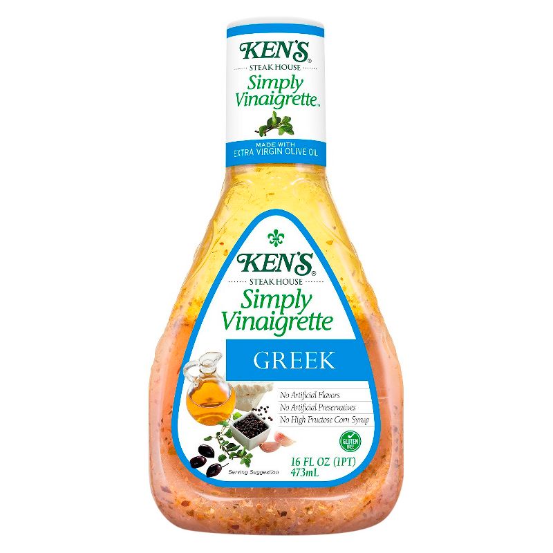 Ken's Steak House Simply Vinaigrette Greek Salad Dressing - 16fl oz