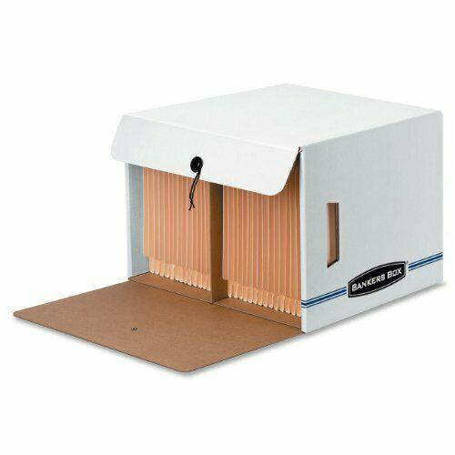 Bankers Box Side-tab Drop-front - Letter - Taa Compliant - Stackable - Light