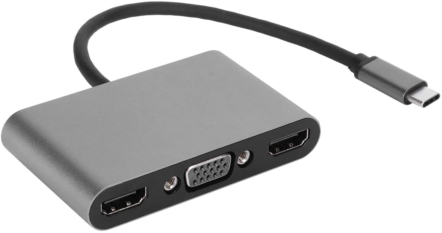 USB-C Multimedia 4K HDMI USB Charging Adapter for MacBook with Pass Thru Charging, Space Gray (K181-1041-SG4I)