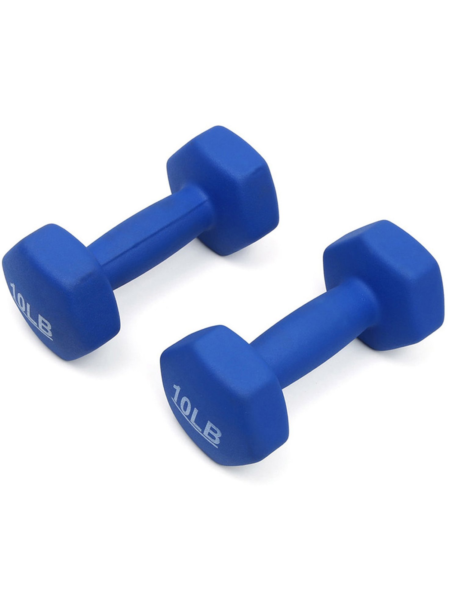 Kakss Neoprene Workout Fixed Weight Dumbbell Set Of 2pc (Blue) Size - 10LB