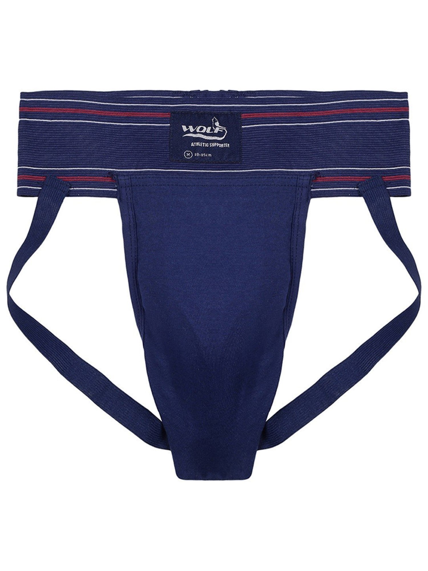 Omtex Men's Athletic Wolf Cotton Supporter Jockstraps (Navy) Size - XL