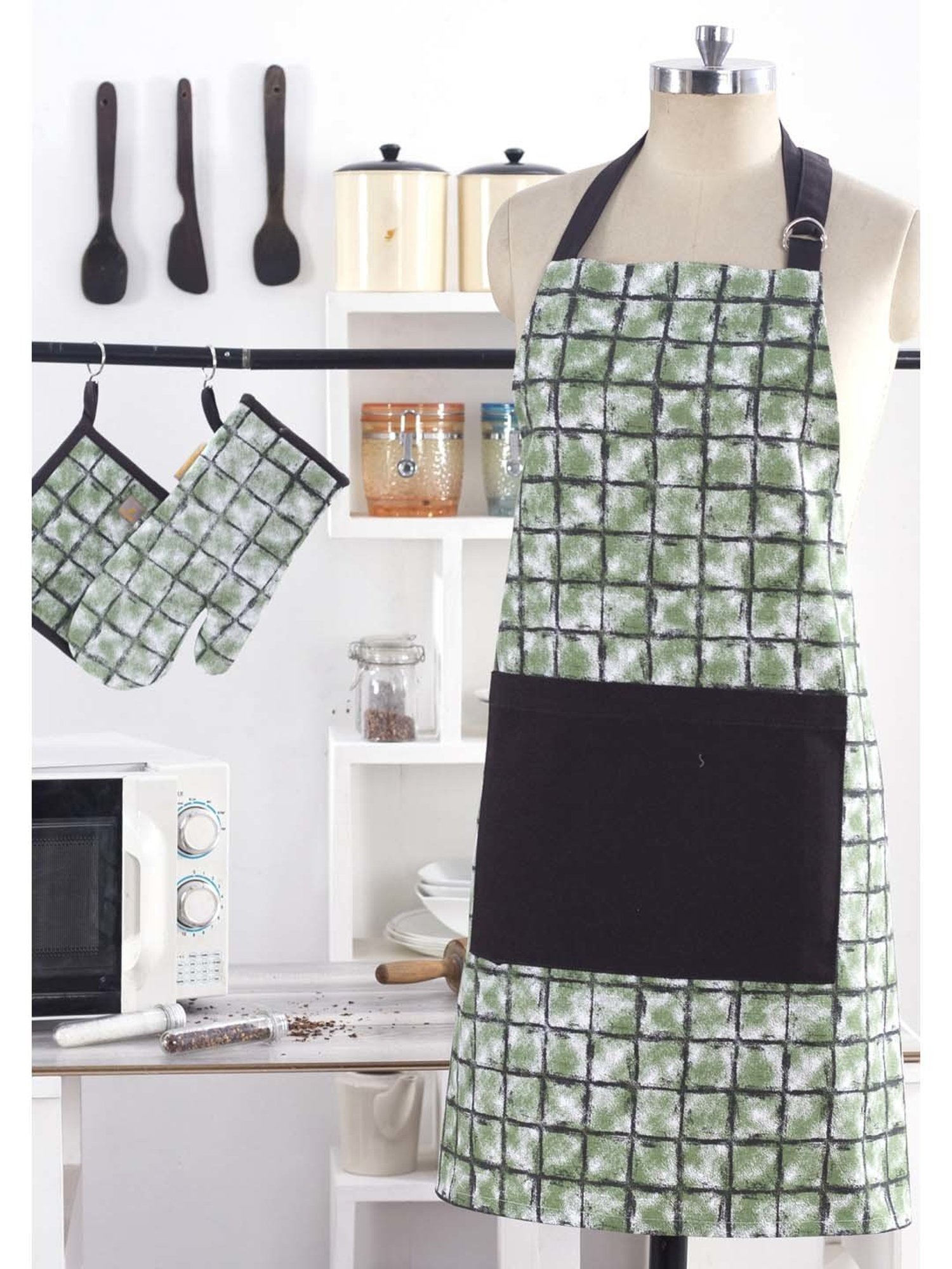 Maspar Green 100% Cotton 225 GSM Apron - Single Piece