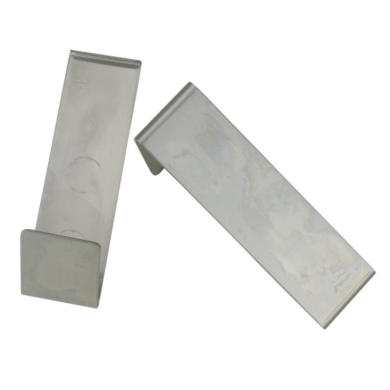 Darice Set of 2 Silver Outdoor Wreath Siding Hooks 4.25"