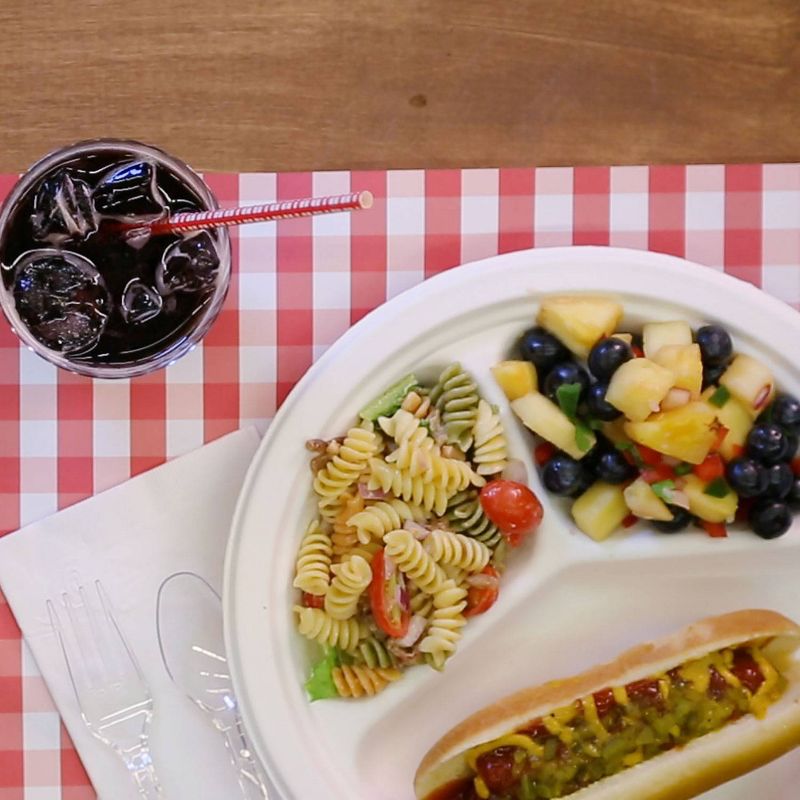 Chinet Classic White Compartment Plate - 32ct