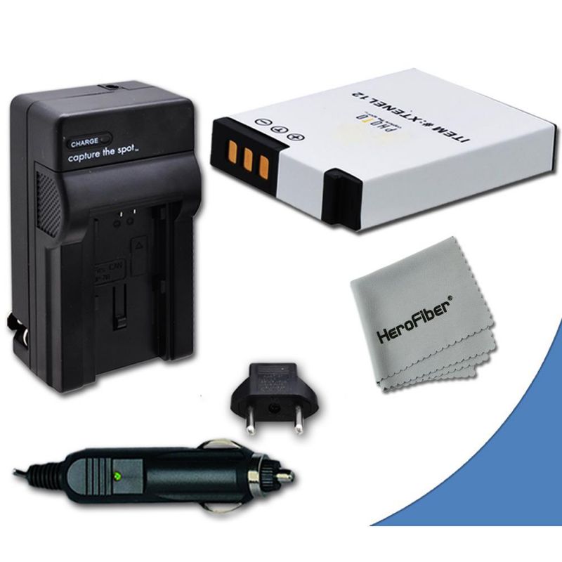 High Capacity Replacement Nikon EN-EL12 Battery with AC/DC Quick Charger Kit for Nikon Coolpix S6300 Digital Camera