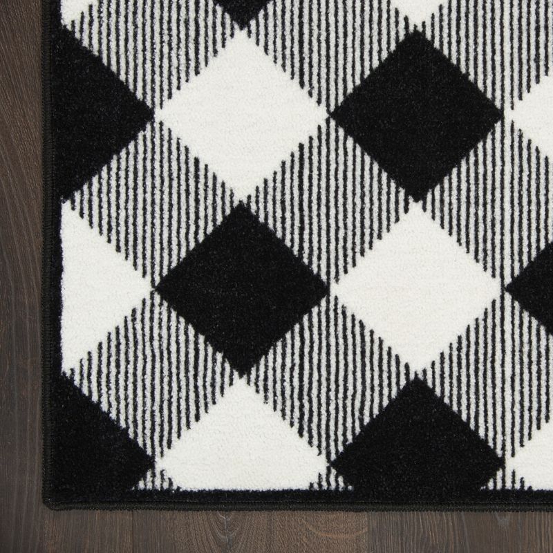 2'x3' Rectangle Floor Mat Black - Nourison