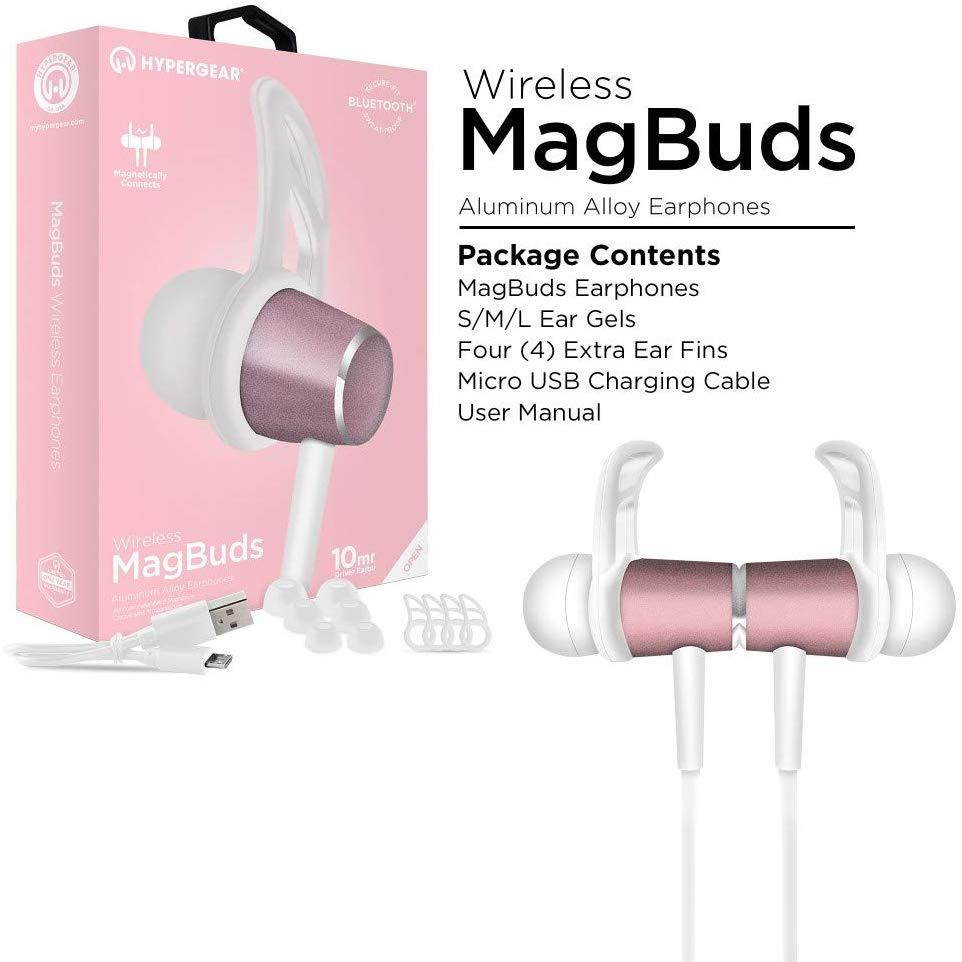 HyperGear MagBuds Wireless Stereo Sound Earphones. Sweatproof with Hands-free Microphone & Maximum Noise Isolation For Any Bluetooth Enabled Device